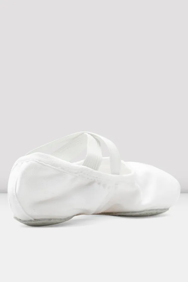 Ballet Children Childrens Performa Stretch Canvas Ballet Shoes White Canvas Bloch