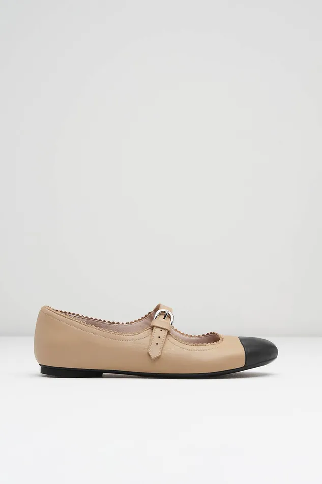 Ballet Flats Bloch Adult Ladies Cassiopeia Ballet Flats Capuccino Black Leather Ballet Flats Bloch Adult Ladies Cassiopeia Ballet Flats Capuccino Black Leather