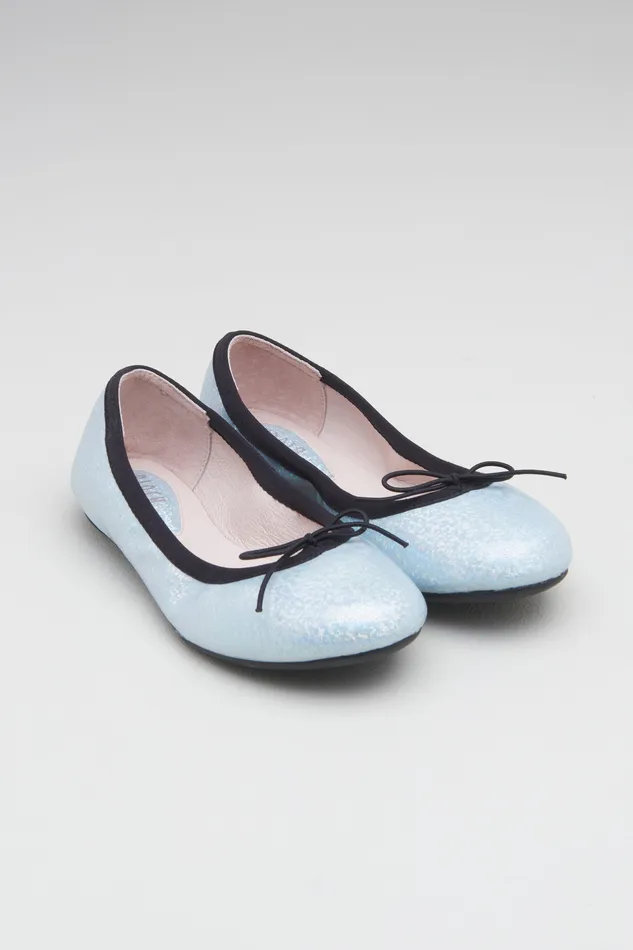 Ballet Flats Children Girls Elara Ballet Flats Iridescent Green Bloch