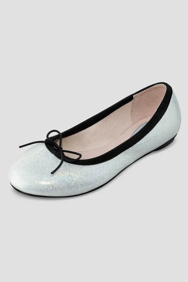 Ballet Flats Children Girls Elara Ballet Flats Iridescent Green Bloch