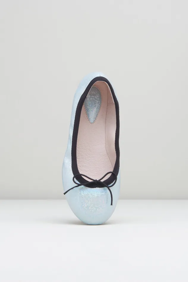 Ballet Flats Children Girls Elara Ballet Flats Iridescent Green Bloch