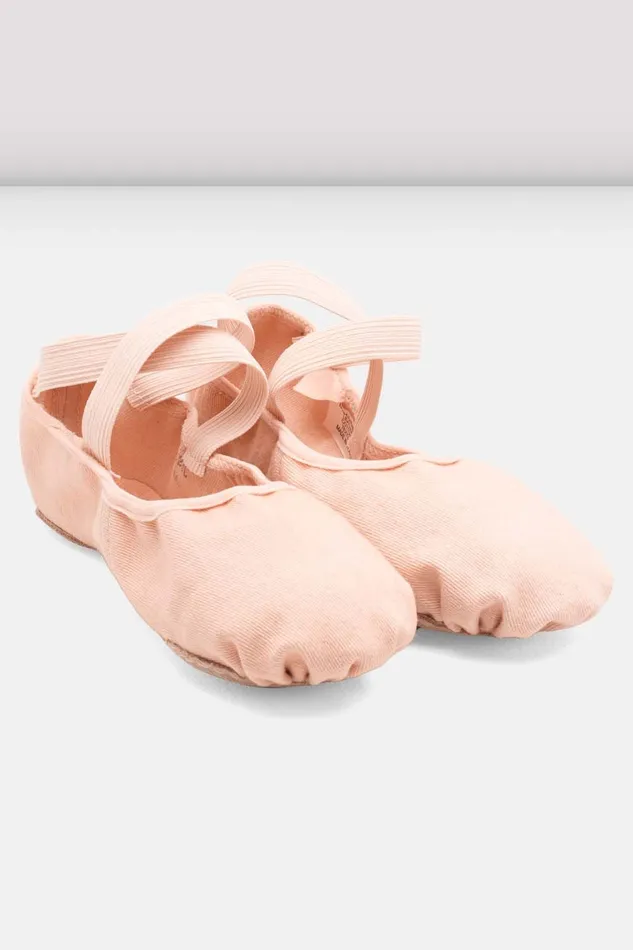 Ballet Ladies Infinity Stretch Canvas Ballet Shoes Pink Canvas Bloch Adult