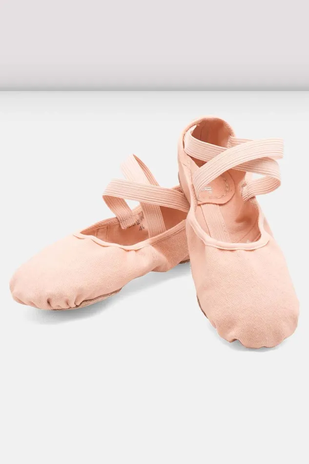 Ballet Ladies Infinity Stretch Canvas Ballet Shoes Pink Canvas Bloch Adult