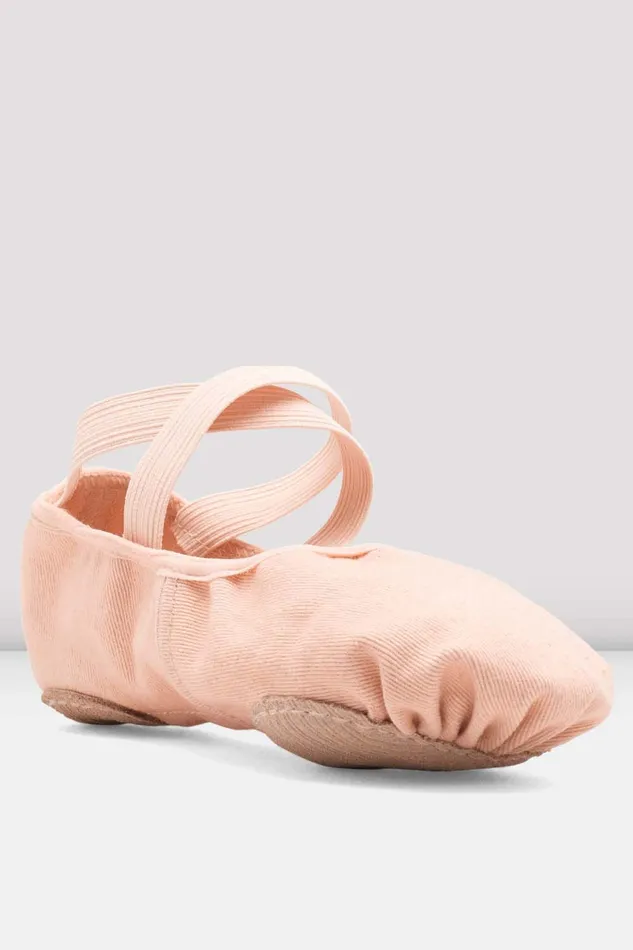 Ballet Ladies Infinity Stretch Canvas Ballet Shoes Pink Canvas Bloch Adult