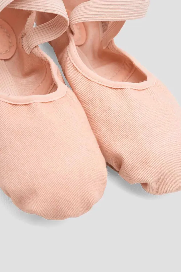 Ballet Ladies Infinity Stretch Canvas Ballet Shoes Pink Canvas Bloch Adult