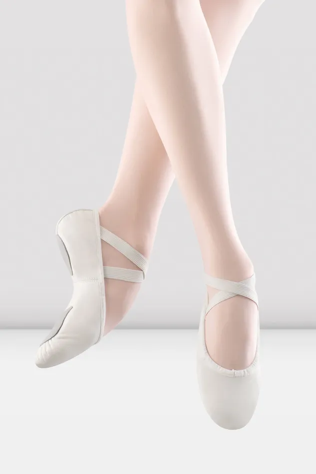 Ballet Ladies Prolite 2 Leather Ballet Shoes White Leather Bloch Adult