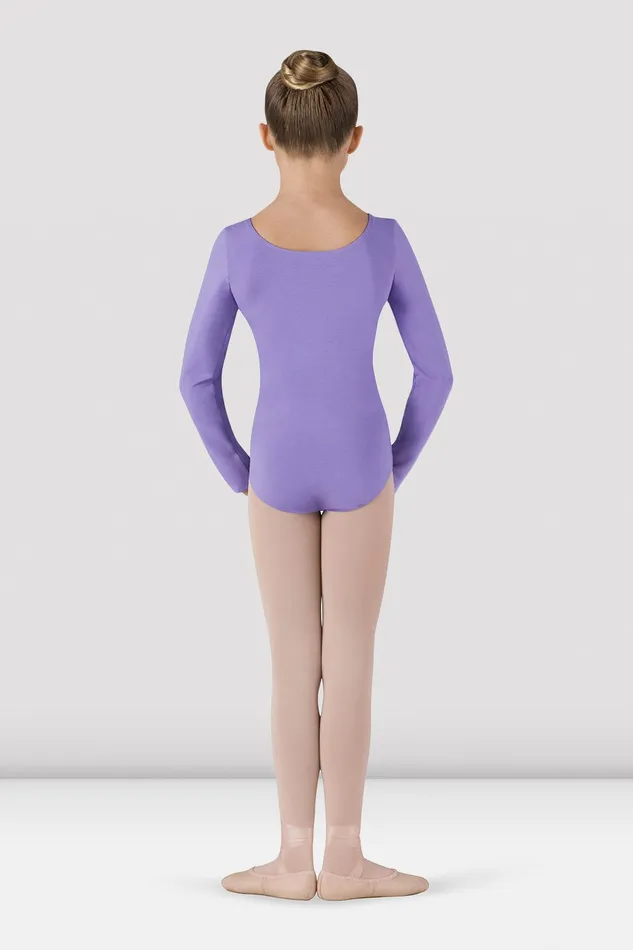 Basics Bloch Children Girls Basic Long Sleeve Leotard Lavender