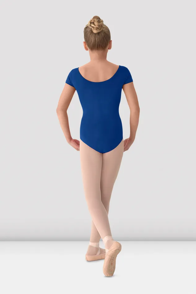 Basics Children Girls Mirella Classic Short Sleeve Leotard Royal Bloch Basics Children Girls Mirella Classic Short Sleeve Leotard Royal Bloch