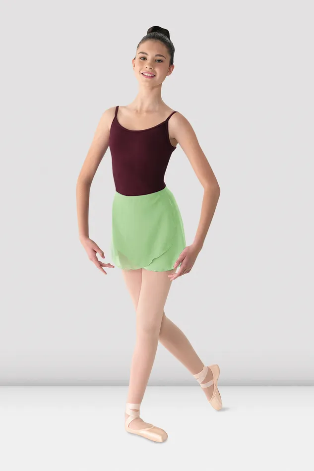 Basics Ladies Mirella Georgette Wrap Skirt Seafoam 8211 Bloch Adult