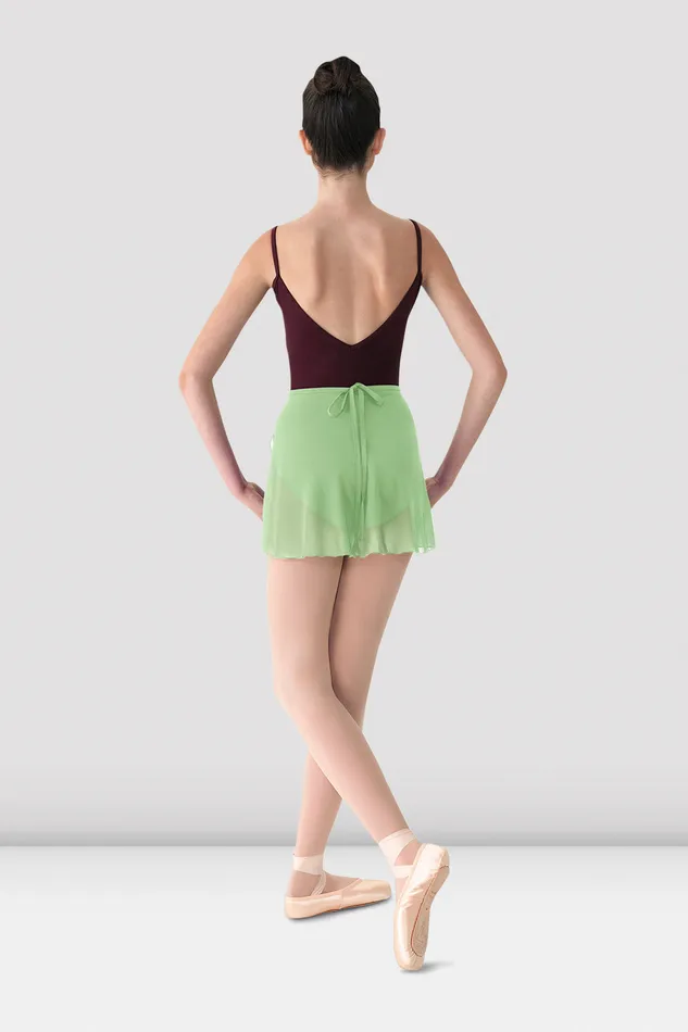 Basics Ladies Mirella Georgette Wrap Skirt Seafoam 8211 Bloch Adult