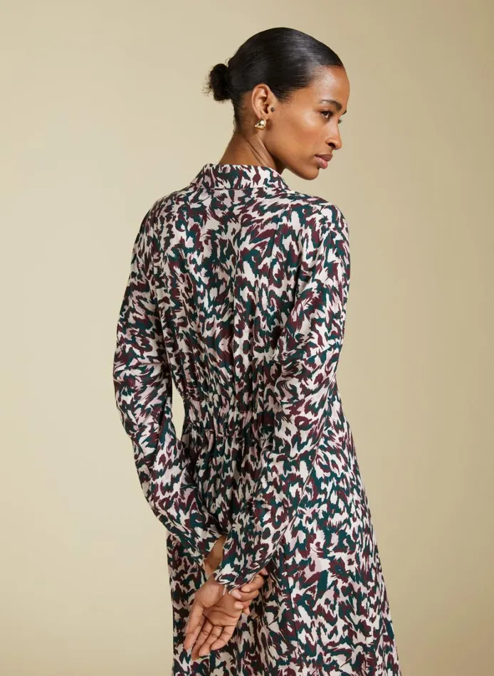 Baukjen Becky Printed Midi Dress Animal Print Clothing