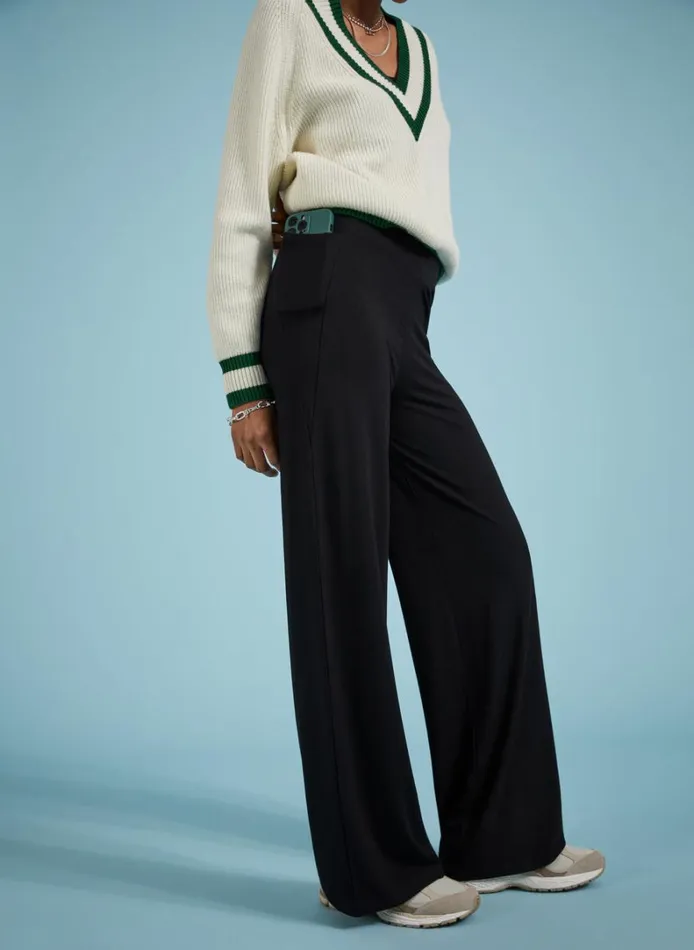 Baukjen Bonnie Wide Leg Leggings Caviar Black Clothing