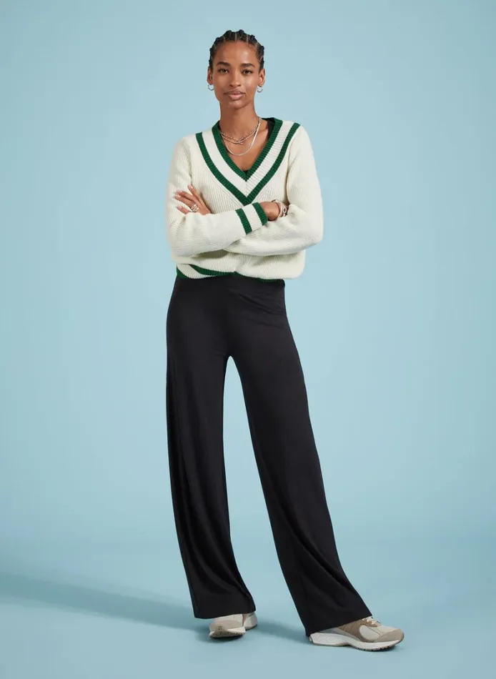 Baukjen Bonnie Wide Leg Leggings Caviar Black Clothing