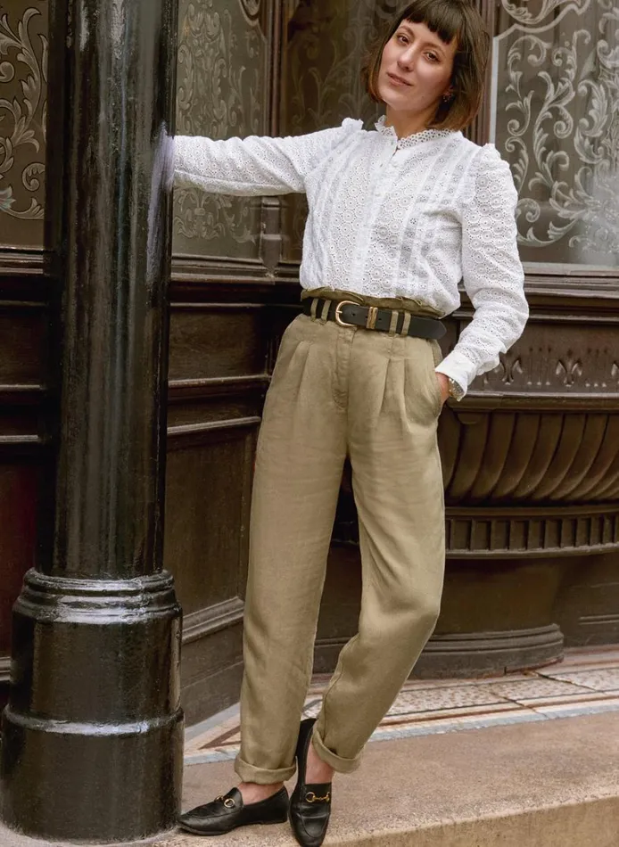 Baukjen Caledonian Trousers With TENCEL Sand Clothing