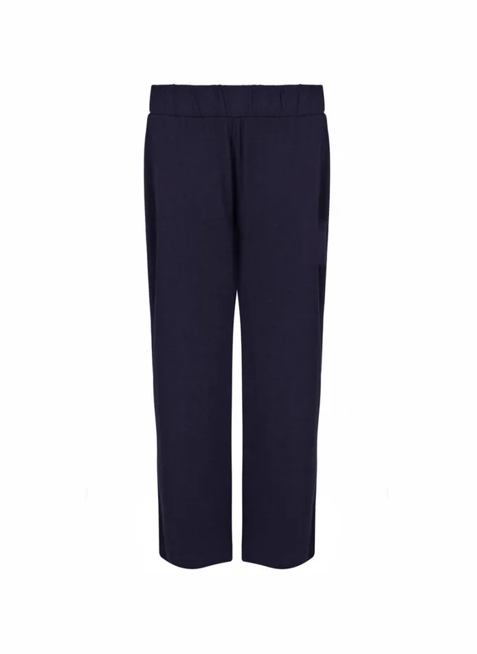 Baukjen Cropped Palazzo Trousers Classic Navy Clothing