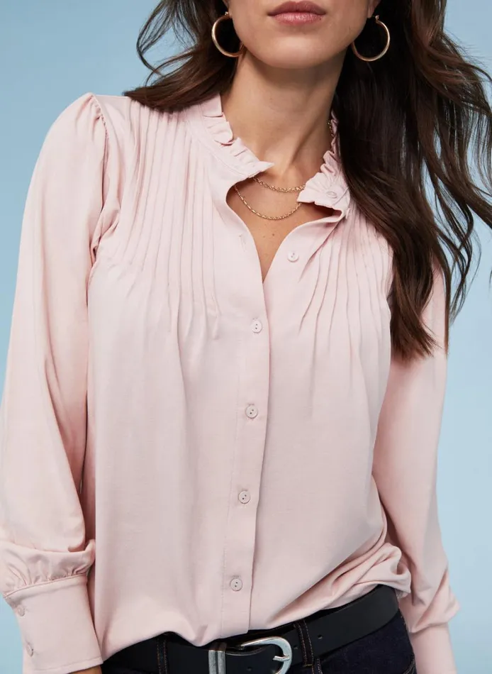 Baukjen ImkenLong Sleeve Blouse Powder Pink Clothing