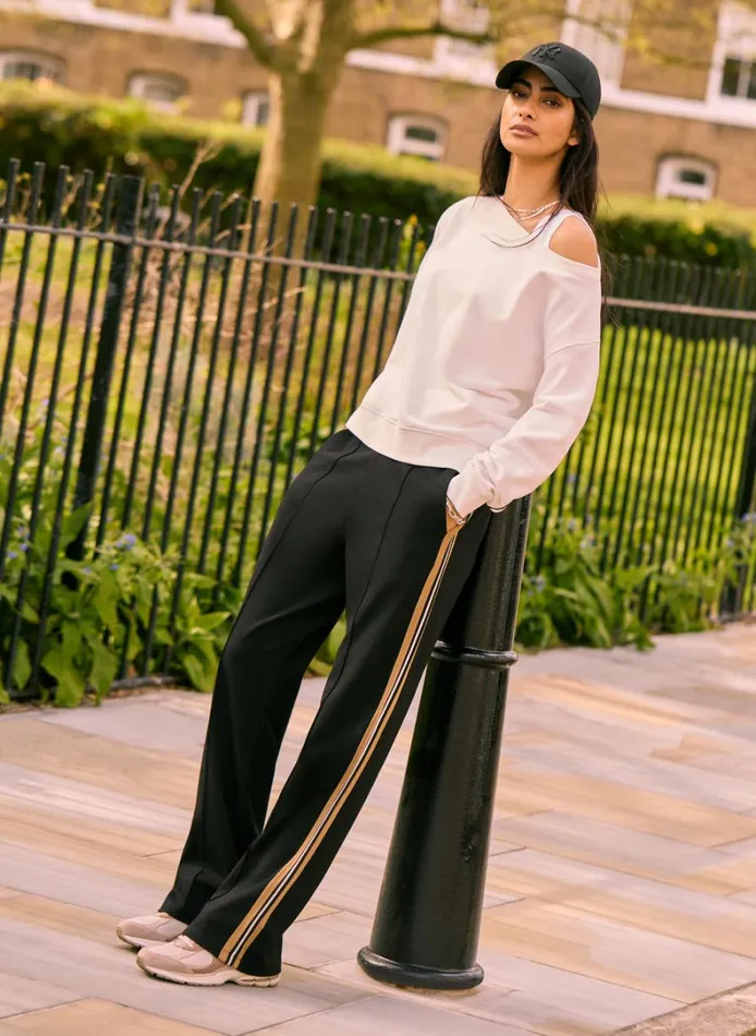 Baukjen Marjorie Trousers Camel Stripe Clothing