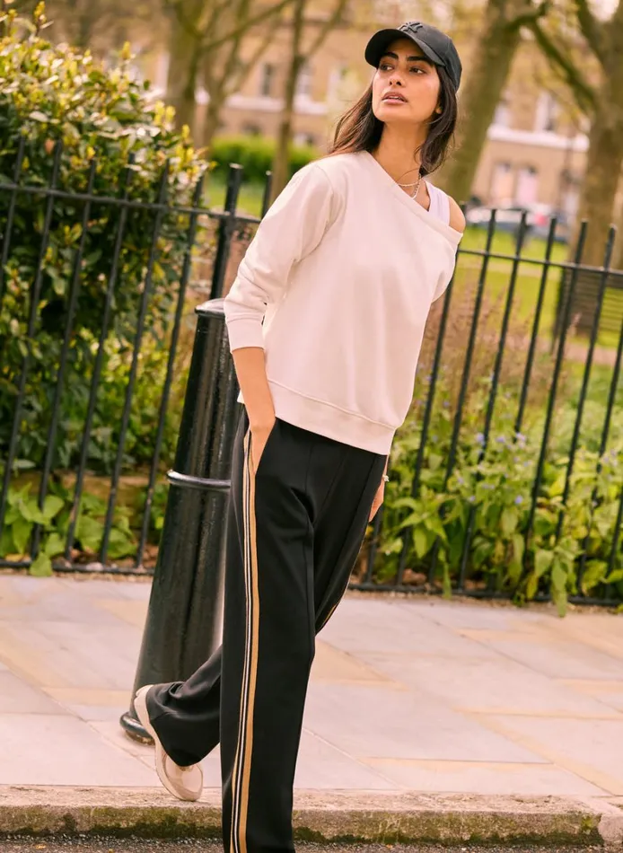 Baukjen Marjorie Trousers Camel Stripe Clothing