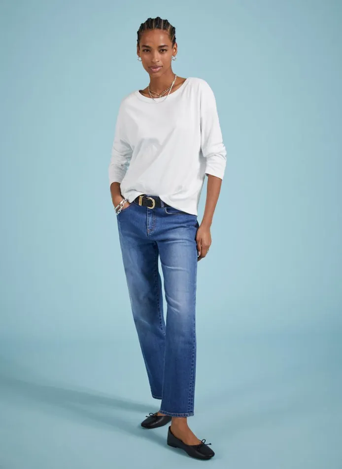 Baukjen Montrose Organic Cotton RelaxedTop Pure White Clothing