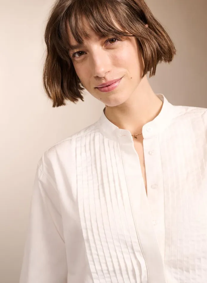 Baukjen Tess OrganicShirt Pure White Clothing