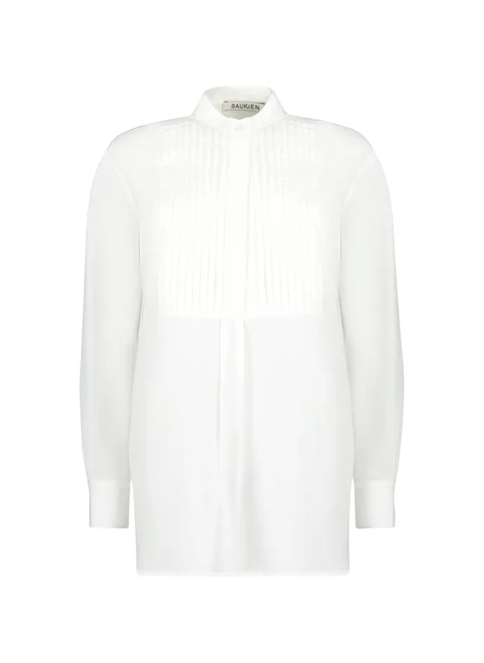 Baukjen Tess OrganicShirt Pure White Clothing