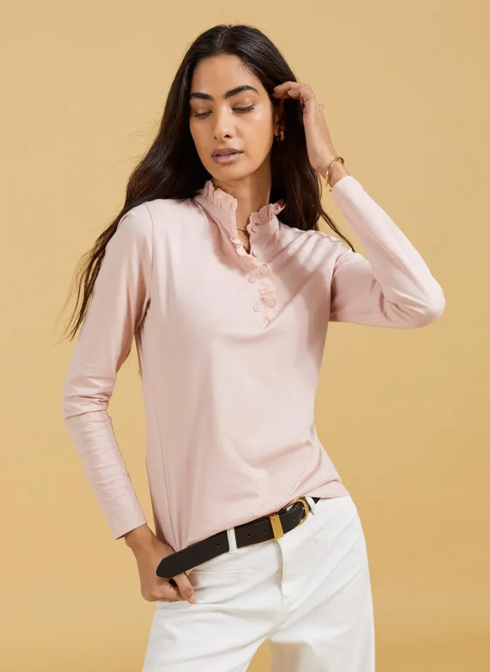 Baukjen Tricia Organic Cotton Top Powder Pink Clothing