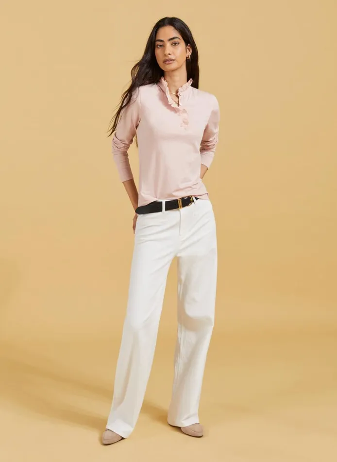 Baukjen Tricia Organic Cotton Top Powder Pink Clothing