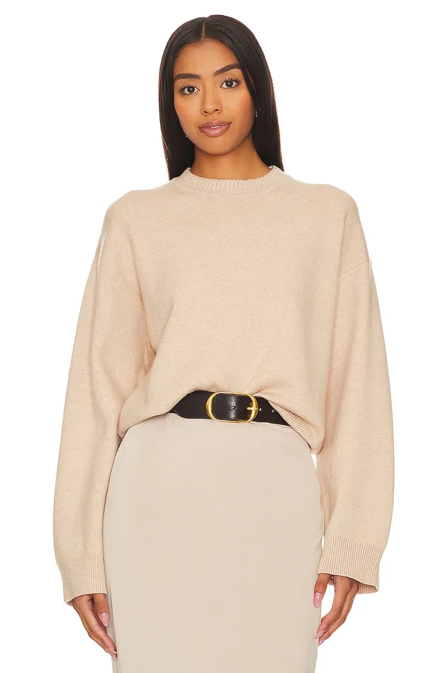 Becky Sweater Oatmeal Women Lovers and Friends Sweaters and Knits