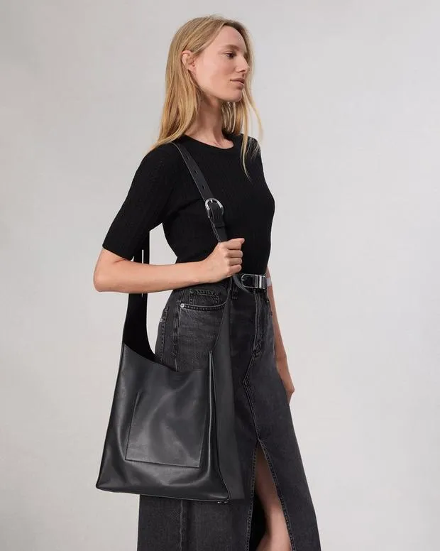 Belize Leather Shopper Black Women Handbags rag and bone