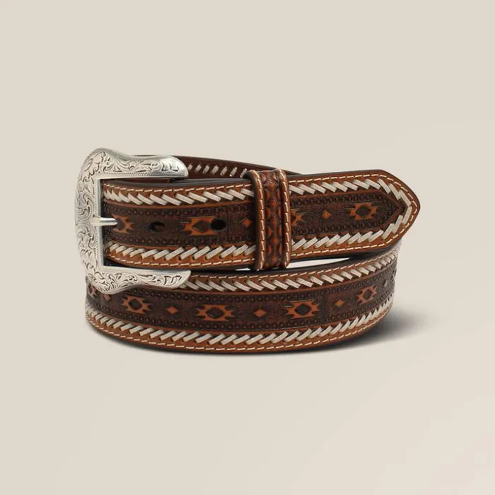 Belts Men Ariat Whip Stitch Belt Tan