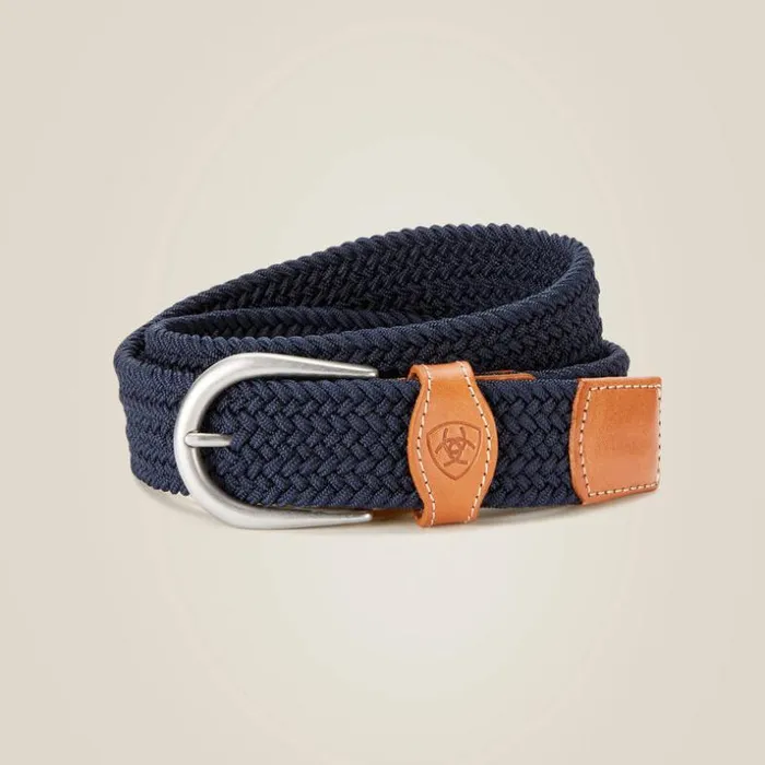 Belts MenWomen Ariat One Rail Woven Belt Navy