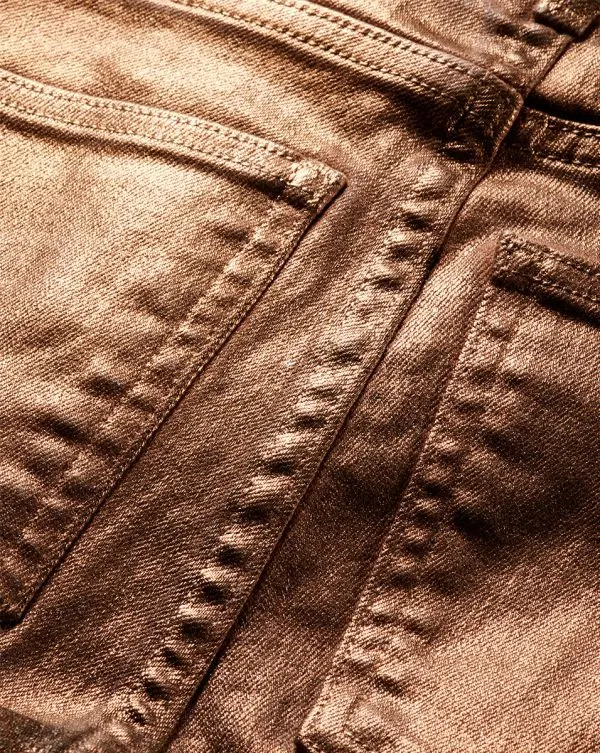 Beverly Metallic SkinnyFlare Jean Antique Brass Women Veronica Beard Jeans Beverly Metallic SkinnyFlare Jean Antique Brass Women Veronica Beard Jeans