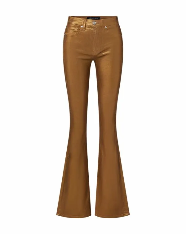 Beverly Metallic SkinnyFlare Jean Antique Brass Women Veronica Beard Jeans Beverly Metallic SkinnyFlare Jean Antique Brass Women Veronica Beard Jeans