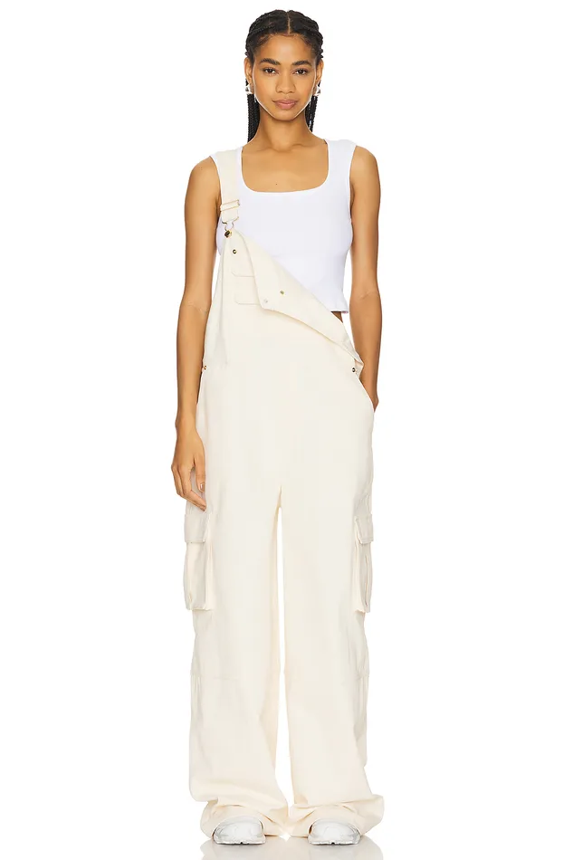 Birdie Overalls Jumpsuit Ivory Women Lovers and Friends Jumpsuits Birdie Overalls Jumpsuit Ivory Women Lovers and Friends Jumpsuits
