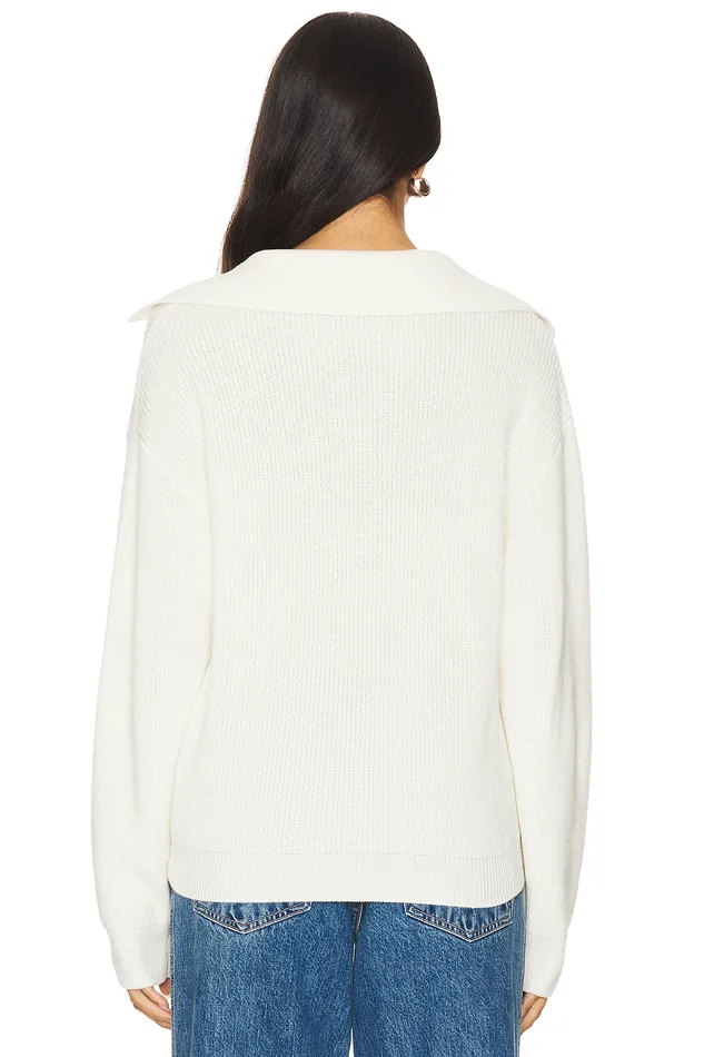 Blakely Polo Sweater Ivory Women Lovers and Friends Sweaters and Knits Blakely Polo Sweater Ivory Women Lovers and Friends Sweaters and Knits
