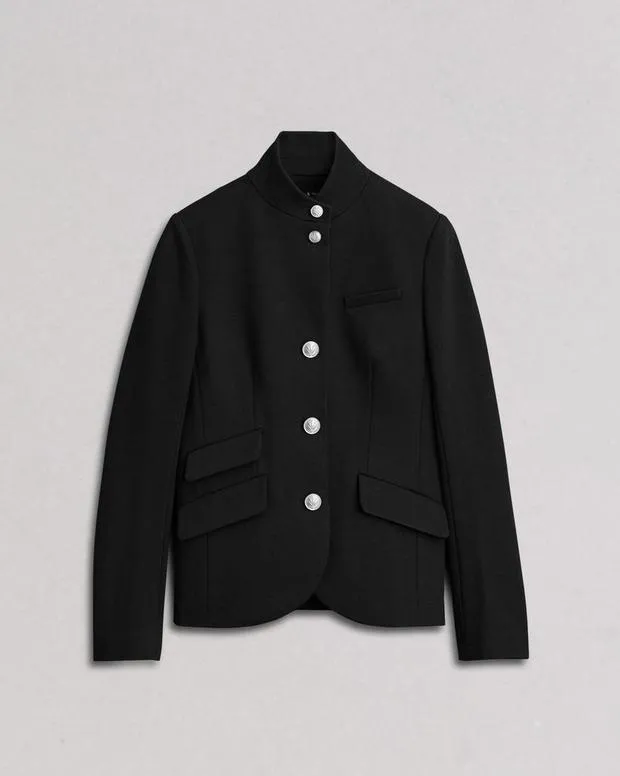 Blazers and Vests Women rag and bone Slade Ponte Blazer BlackCamelSalute