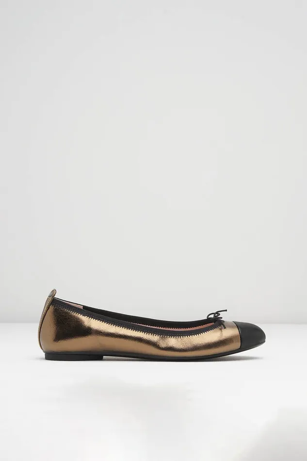 Bloch Ballet Flats Adult Ladies Chara Ballet Flats Light Bronze Leather