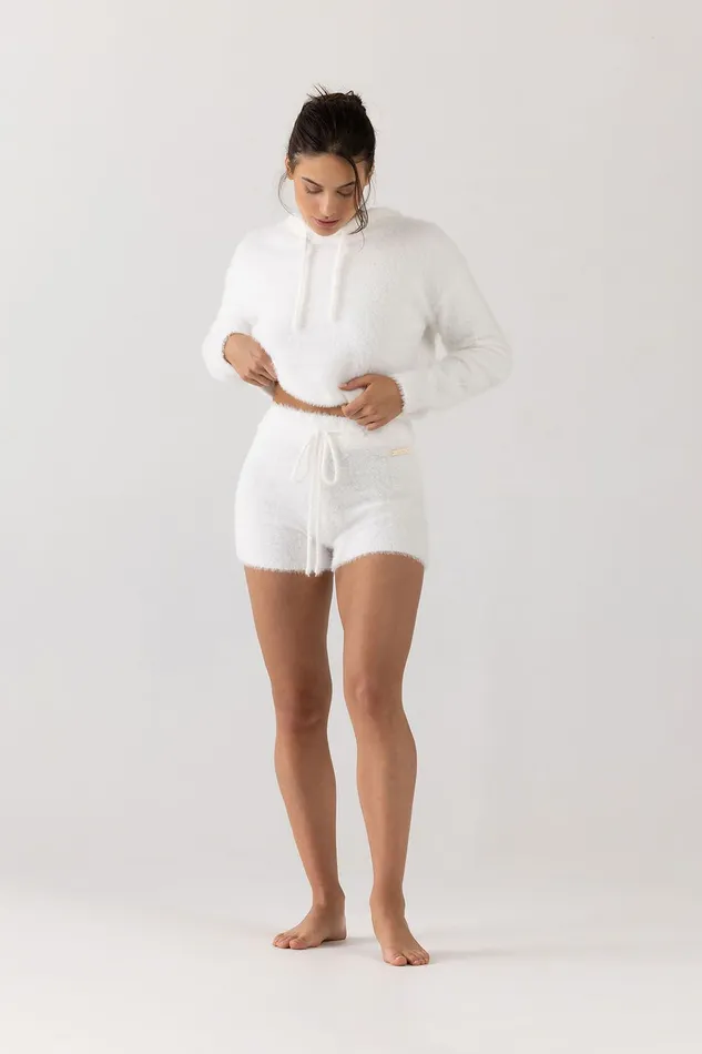 Bloch Bloch Eyelash Knit Short Cream Adult Shorts