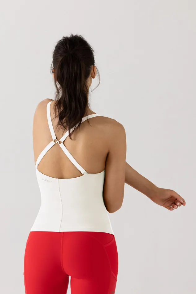 Bloch Bloch Revive Camisole Top Off White Adult Tops Bloch Bloch Revive Camisole Top Off White Adult Tops