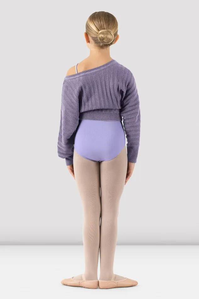 Bloch Girls Jasmine Cropped Sweater Lilac Children Tops Bloch Girls Jasmine Cropped Sweater Lilac Children Tops