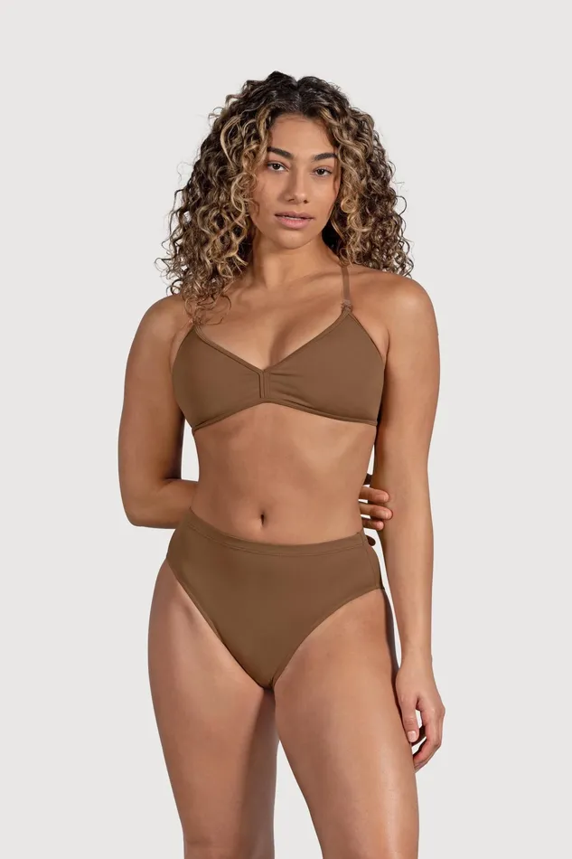 Bloch Ladies Aquila High Waist Brief Almond Adult Underwear