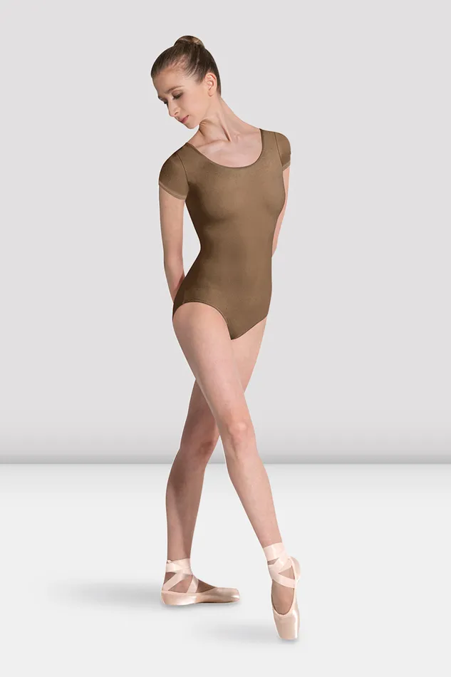 Bloch Ladies Betri Cap Sleeve Leotard Almond Adult Leotards