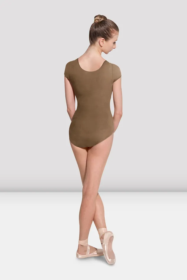 Bloch Ladies Betri Cap Sleeve Leotard Almond Adult Leotards