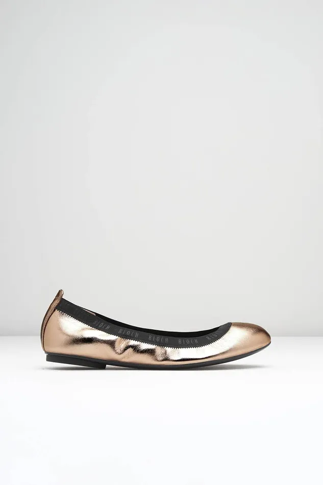 Bloch Ladies Carina Ballet Flats Rame Leather Adult Ballet Flats