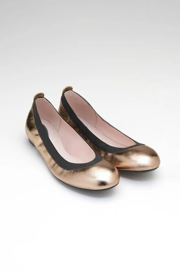 Bloch Ladies Carina Ballet Flats Rame Leather Adult Ballet Flats