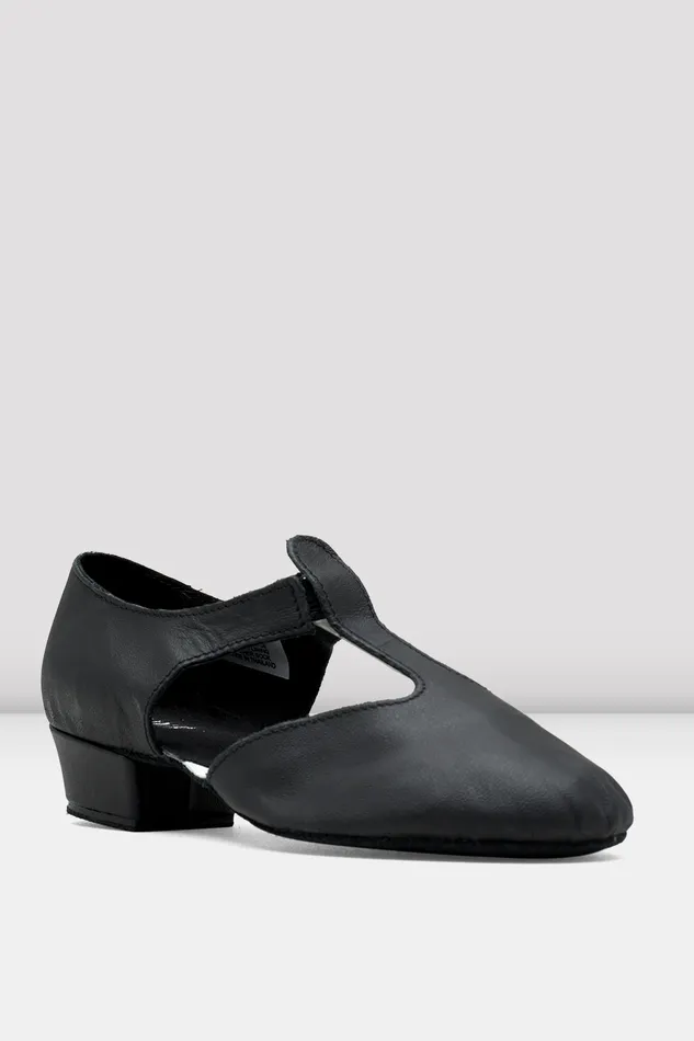 Bloch Ladies Grecian Sandal Teaching Shoes Black Leather Adult Teaching