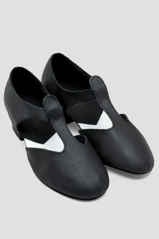 Bloch Ladies Grecian Sandal Teaching Shoes Black Leather Adult Teaching