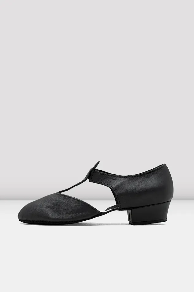 Bloch Ladies Grecian Sandal Teaching Shoes Black Leather Adult Teaching