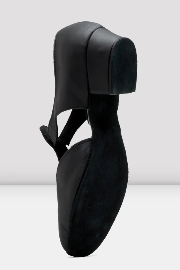Bloch Ladies Grecian Sandal Teaching Shoes Black Leather Adult Teaching