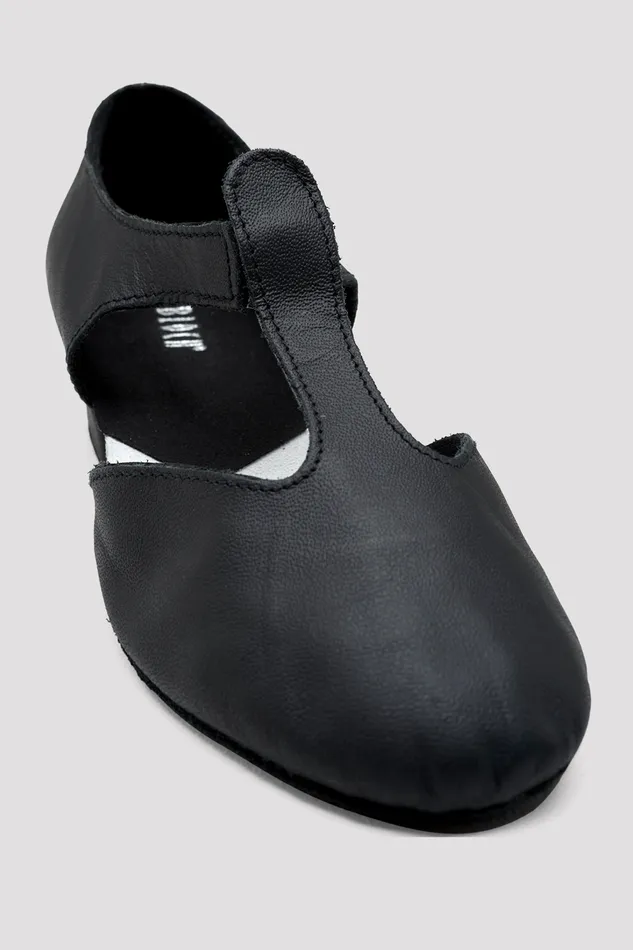 Bloch Ladies Grecian Sandal Teaching Shoes Black Leather Adult Teaching